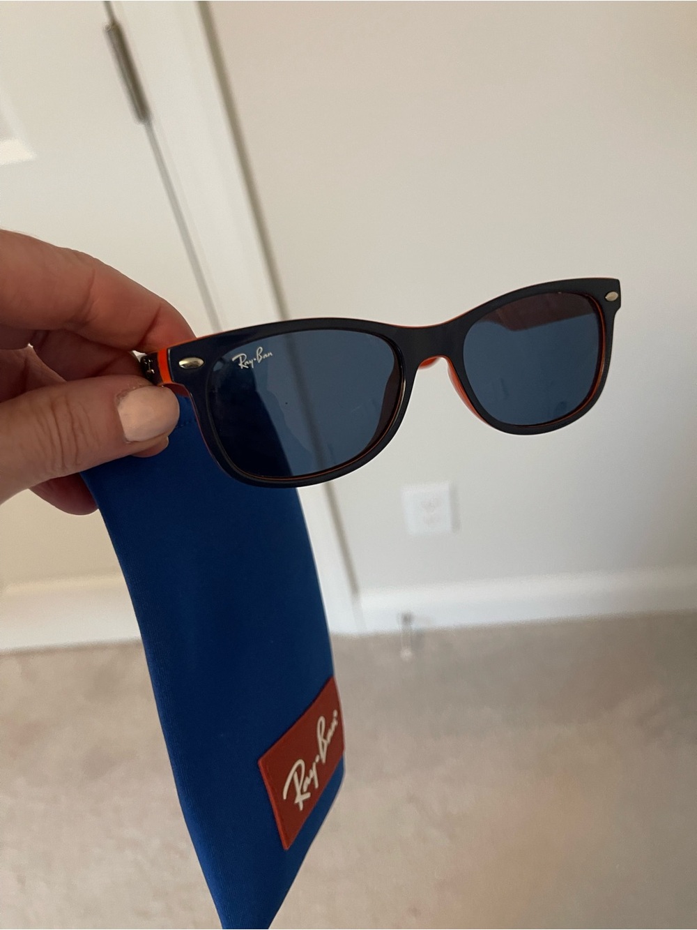 Ray-Ban Kids Navy and Orange Sunglasses